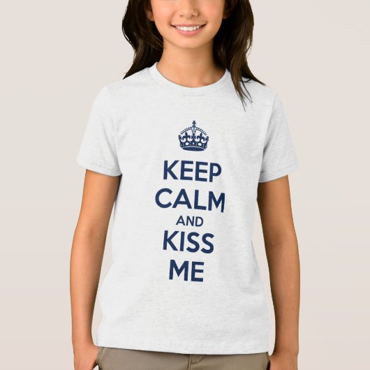 キスして落ち着いて トライブレンドTシャツ (正面)