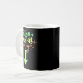 キスして面白いカップルおそろい真夜中 コーヒーマグカップ (正面左)