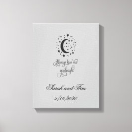 キスして、おやすみ ウェディングギフト キャンバスプリント