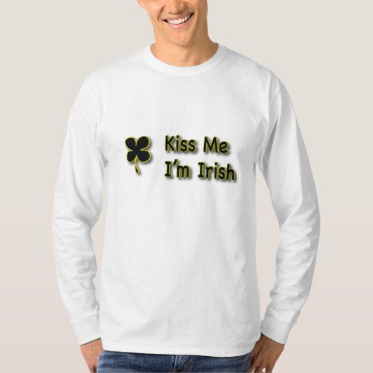 キスして アイルランド人だよ Tシャツ (正面)