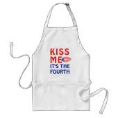 キスして アメリカ国旗口紅 4th リップスティック エプロン (正面)