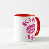 キスして！ ピンクの唇 マグカップ (正面右)