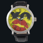 キスして レトロ ウォッチ / パーティー ファッション<br><div class="desc">ウォッチ: キスする赤い唇と「XO」の文字が入ったクラシックなレトロファッションウォッチ。 テキストは他の文字やイニシャルにカスタマイズできます。 楽しくておしゃれなパーティーウォッチ、クリスマスの秘密のプレゼントや夜の外出に</div>