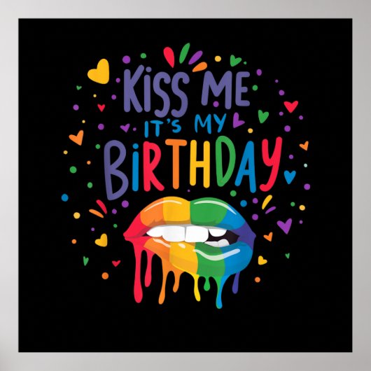 キスして、今日は私の誕生日 ポスター (正面)