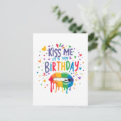 キスして 今日は私の誕生日 ポストカード (スタンド正面)