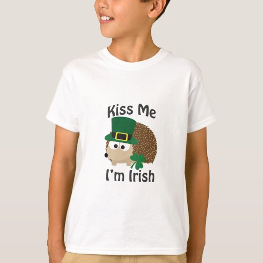 キスして、私はアイルランドのハリネズミ Tシャツ (正面)