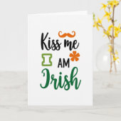 キスして 私はアイルランド人 カード (黄色い花)