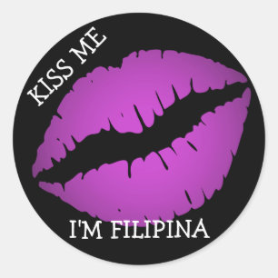 キスして、私はフィリピン人 ラウンドシール