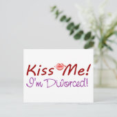 キスして、私離婚したよ ポストカード (スタンド正面)