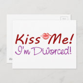キスして、私離婚したよ ポストカード (正面/裏面)