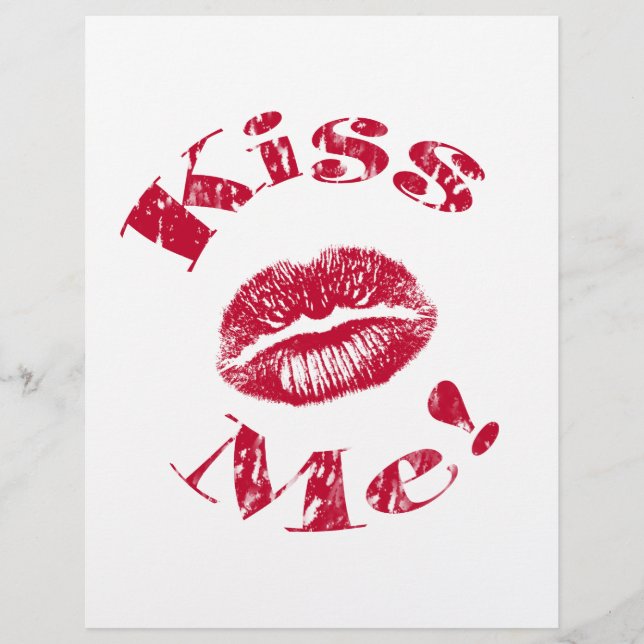 キスして！ 赤い唇 (正面)