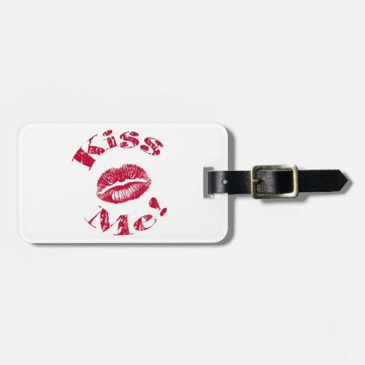 キスして! 赤い唇 ラゲッジタグ (正面横)