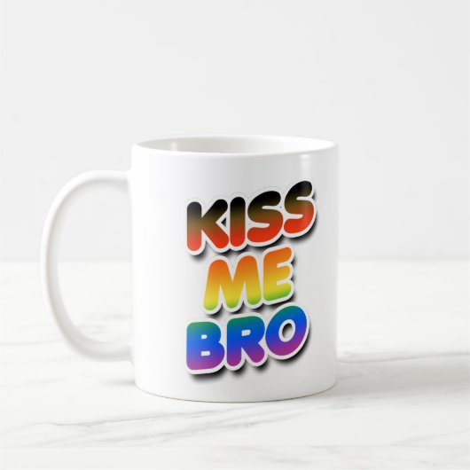 キスしてBro コーヒーマグカップ (左)