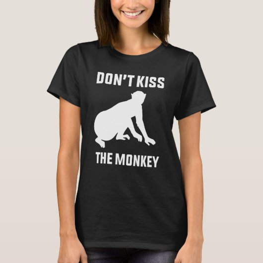 キスしないサルの水痘 Tシャツ (正面)