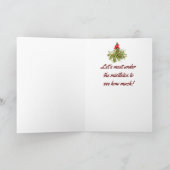 *キスしよう、恋人よ、クリスマスの魔法の下で* シーズンカード (内部)