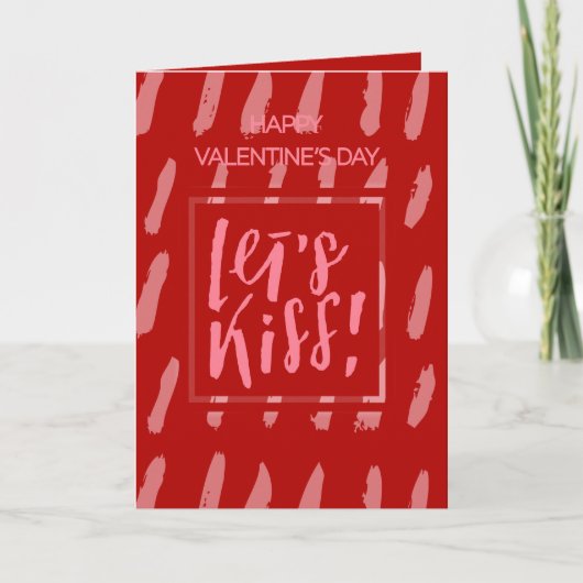 キスしよう 愛してるよ バレンタインデー シーズンカード (正面)