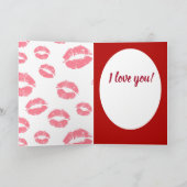 キスしよう 愛してる バレンタインデー シーズンカード (内部)