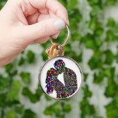 キスするカップル キーホルダー (手)