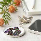 キスするカップル キーホルダー (側面)