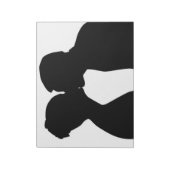 キスするカップル ノートパッド (回転)