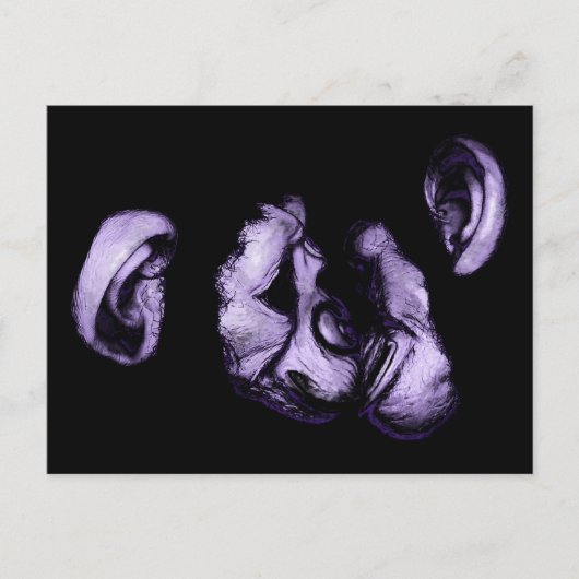 キスするチンパンジー ポストカード (正面)