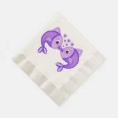 キスする魚 縁ありランチョンナプキン (角)