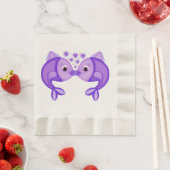 キスする魚 縁ありランチョンナプキン (インサイチュ)