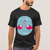 キスする魚 Tシャツ (正面)