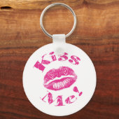 キスだ!ピンクの唇 キーホルダー (正面)