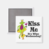 キスだ!水曜日のワインだ!ワインプリンス マグネット (正面/裏面)