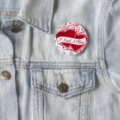 キスだ！赤いハート 缶バッジ (インサイチュ)