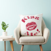 キスだ！赤い唇 クッション (椅子)