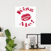 キスだ!赤い唇 ポスター (ホームオフィス)