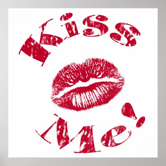 キスだ!赤い唇 ポスター (正面)