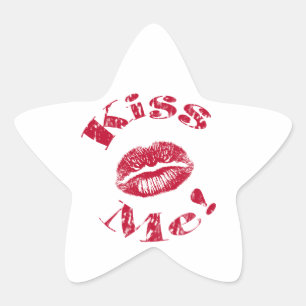 キスだ!赤い唇 星シール