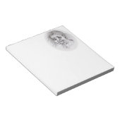 キスだ!鉛筆スケッチ白黒デザイン ノートパッド (アングル)