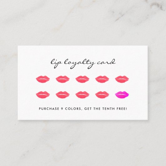 キスで封じる |美しいロイヤリティ ロイヤリティカード (正面)