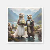 **「キスで封じ込め：恋の旅** スタンダードカクテルナプキン (正面)