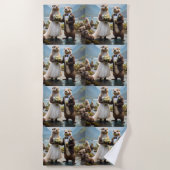 **「キスで封じ込め：恋の旅** ビーチタオル (正面)