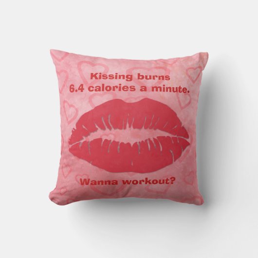 キスとトレーニングラブ クッション (正面)
