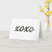 キスとハグを毎日に送恋しく思る カード (黄色い花)