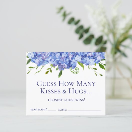 キスとハグスブルーアジサイの数を推測 (スタンド正面)