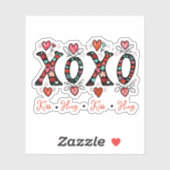 キスとハグドゥルアートバレンタイン シール (シート)