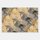 キスとハグバイグスタフクリムト/バレンタインデー ラッピングペーパーシート (正面3)