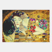 キスとハグバイグスタフクリムト/バレンタインデー ラッピングペーパーシート (正面3)