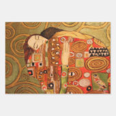 キスとハグバイグスタフクリムト/バレンタインデー ラッピングペーパーシート (正面2)