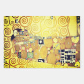 キスとハグバイグスタフクリムト/バレンタインデー ラッピングペーパーシート (正面)