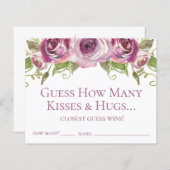 キスとハグパープルバラの数を推測 (正面/裏面)