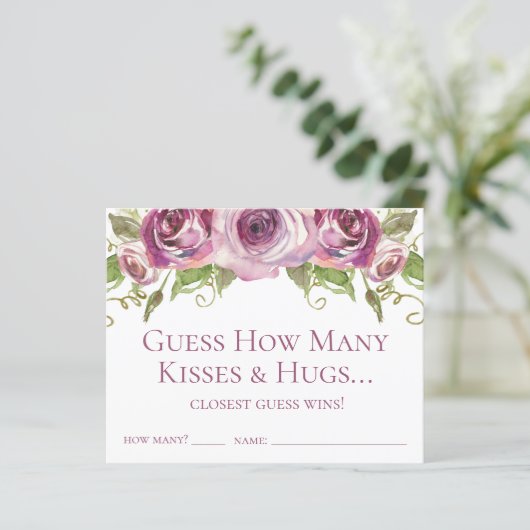 キスとハグパープルバラの数を推測 (スタンド正面)