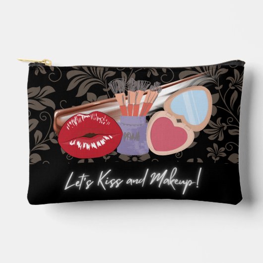 キスとメイクアップアクセサリーバッグ アクセサリーポーチ (正面)